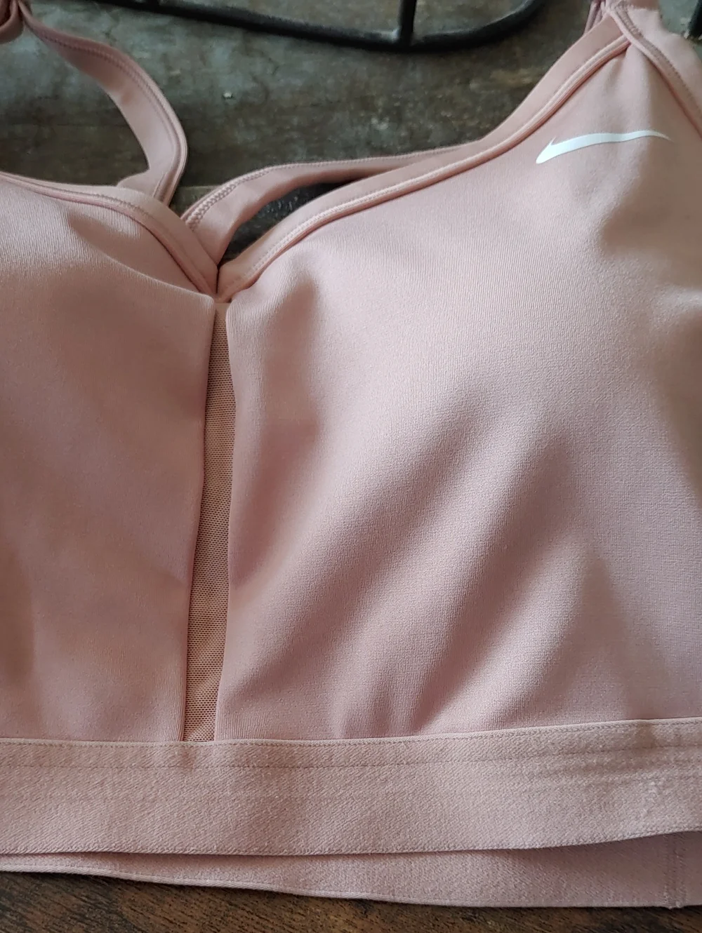 Like New Nike 3X Dri-fit Blush Pink Vented Padded Sexy Sports Bra